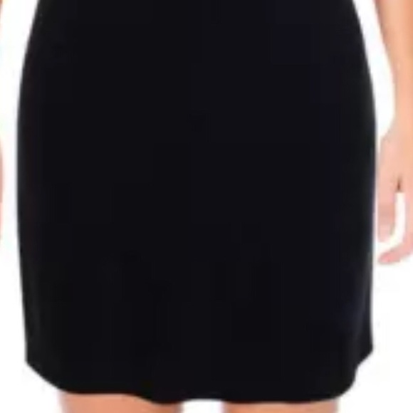 Aqua Navy Velvet Cocktail Dress - Picture 3 of 3